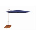 Simplyshade SimplyShade 8.6 ft. Skye Square Rotating Cantilever Umbrella With Cross Base  Sky Blue SSAG5A-86SQ00-D2406